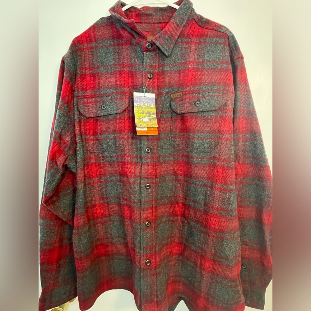 Orvis Heavyweight Flannel Button-up - Size XXL